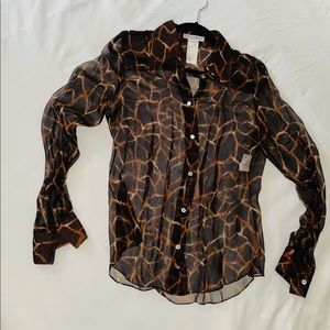 Dolce and Gabbana sheer blouse